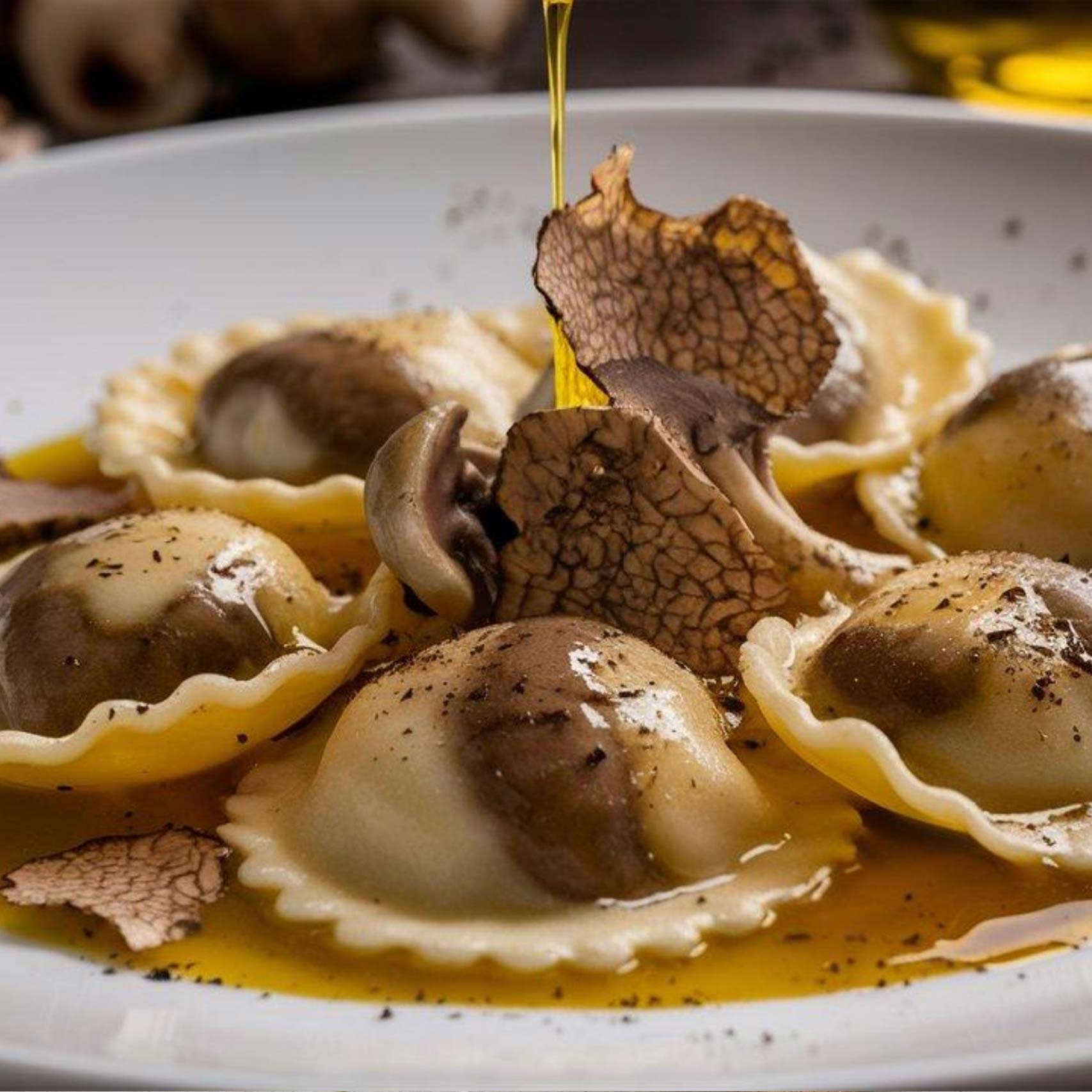 A single Monstera leaf in a clear glass vase against a white background.