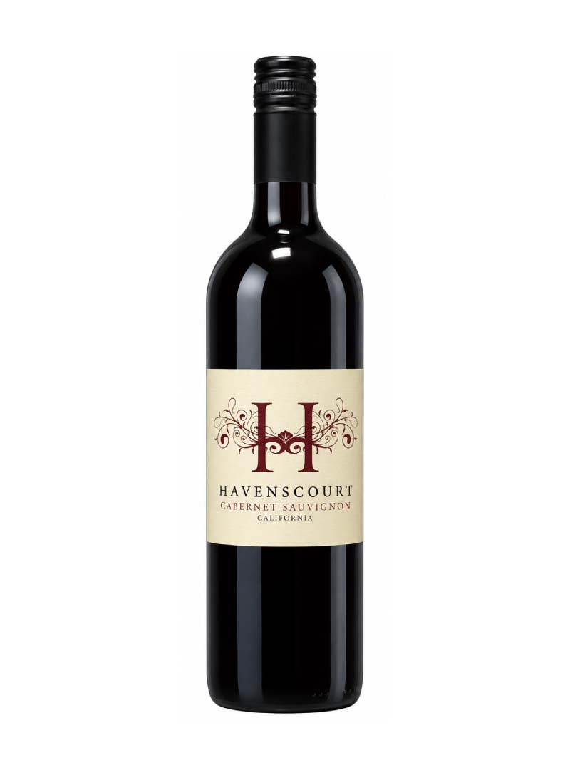 Havenscourt Cabernet Sauvignon California red wine bottle with cream label