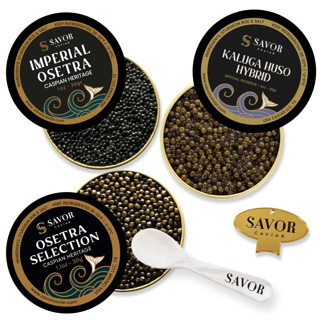 Savor Caviar Tasting Trio